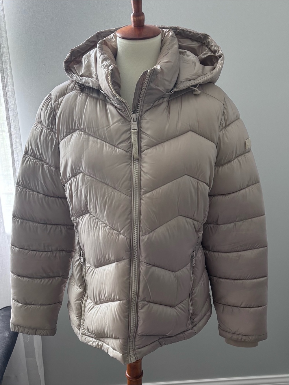 Calvin Klein stretch puffer coat size L